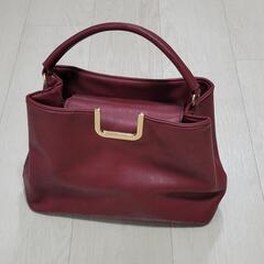 GRL　ボルドー　ハンドバッグ