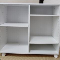 キャスター付き収納棚 カラーボックス
