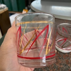 値下げ！ビンテージグラス小振り2個セットの画像