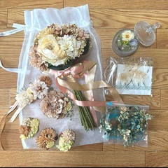 ブーケとヘッドドレスのセット