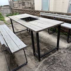 BBQテーブル　6人掛けの画像