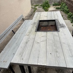 BBQテーブル　6人掛けの画像
