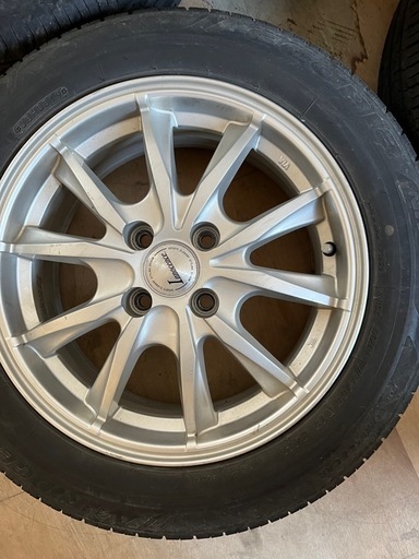 ♫BS175/65R15タイヤ　アルミホイール4穴100付き
