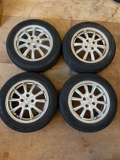♫BS175/65R15タイヤ　アルミホイール4穴100付き