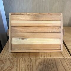 木製 おかもち おぼん 取っ手付き①の画像