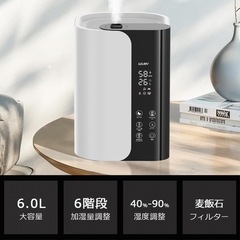 R720 ☀️ 2024年製の美品♪ WUBY ハイブリッド式加湿器 ⭐ 動作確認済 ⭐ クリーニング済の画像