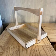 木製　おかもち　おぼん　取っ手付き④の画像