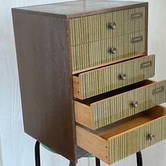 木製５段小物入れ 古いです　0円の画像