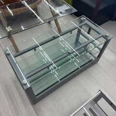 店頭引き渡し 中古 ガラステレビ台 家具の画像