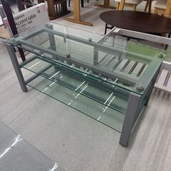 店頭引き渡し 中古 ガラステレビ台 家具