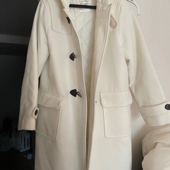 ヘザー　ダッフルコート　白　ホワイトの画像