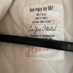 ヘザー　ダッフルコート　白　ホワイトの画像