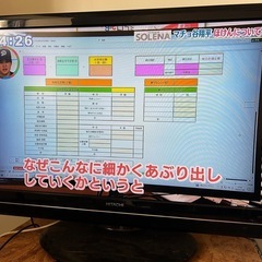 (受付中止)日立　テレビ　37型