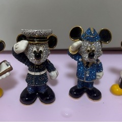 ディズニー　ミッキー　ミニー　スワロフスキー