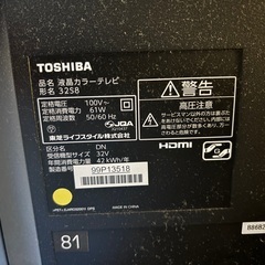 TOSHIBA 32S8の画像