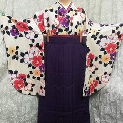 新品　　女子袴　濃いムラサキ無地　L の画像