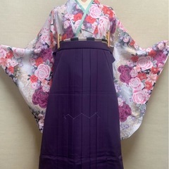 新品　　女子袴　濃いムラサキ無地　L の画像