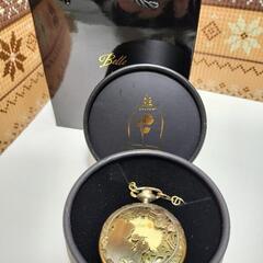 複数購入2割引　新品2点　ディズニー プリンセス　懐中時計　塔の上のラプンツェルx1個　美女と野獣x1個の画像
