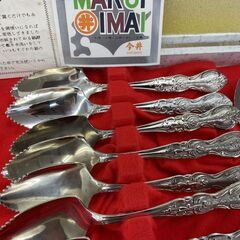 カトラリー 3セット 18本 スプーン デザート 銀メッキ  丸井今井 札幌市手稲区の画像