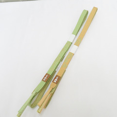 帯締め 2本まとめてセット 平組 組紐 絹100%  ベージュ系...