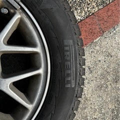 ピレリ　三菱純正アルミホイール スタッドレスタイヤ 4本セット(溝約7mm)15インチ 195/65R15 の画像