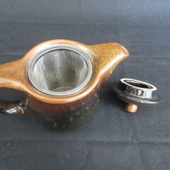 　天目　茶器セット	　急須直径8.8cm×高さ10cm　湯吞直径8cm×高さ5.5cm			の画像