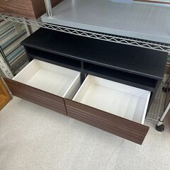 店頭引渡し 中古 テレビ台 木製 ブラウン ブラック 家具の画像