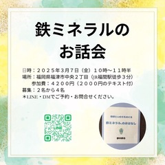 鉄ミネラルのお話会