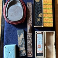 習字セット 墨　すずり 文鎮の画像