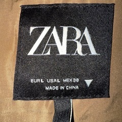 ZARA ザラ　 テディベア フェイクファー コート　ブラウンの画像