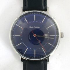 動作品 Paul Smith クオーツ式腕時計 1008 3針 デイト ブルーダイヤル 純正ベルト 25年2月電池交換 札幌市 清田区 平岡の画像