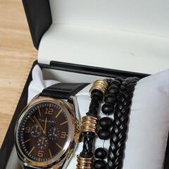 タハリ メンズ腕時計＆ブレスレットセット（新品・未開封・アメリカ購入）の画像