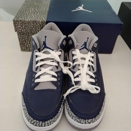 未使用品！NIKE AIR JORDAN3 RETRO ネイビー27cm TJ10264