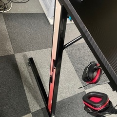 ゲーミングデスク　黒　　中古の画像