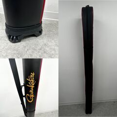 【ジ396】がまかつ Gamakatsu ワイドストレート ロッドケース 黒 185cm（ma）の画像