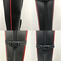 【ジ396】がまかつ Gamakatsu ワイドストレート ロッドケース 黒 185cm（ma）の画像