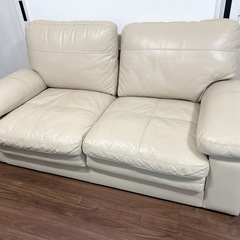 🌟無料🌟ニトリ2人掛けワイドソファ　ベージュ