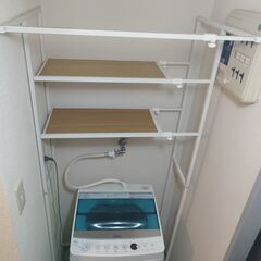 ランドリーラック　洗濯機収納