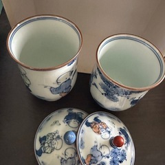 蓋付き湯呑み（ペア）の画像