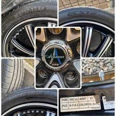 美品　アルミホイールタイヤ４本セット　　　の画像