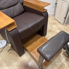 オットマン付きリクライニングソファーの画像