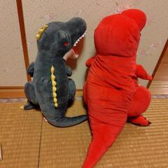 ☆大きい恐竜ぬいぐるみセット☆の画像