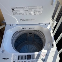 【お引き取り限定】Hisense 5.5kgの画像