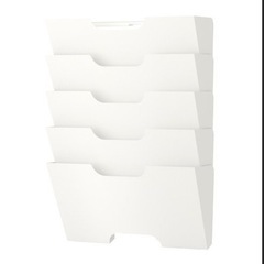 【IKEA イケア　ウォール新聞ラック　ホワイト】