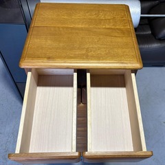 天然木 スリムハイチェスト、幅45cm 6段 Used/美品の画像