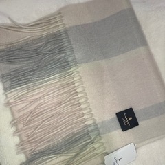 新品タグ付 LANVIN en Blue カシミヤマフラー 
