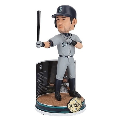 激レア ICHIRO イチロー MLB公式ボブルヘッド　Collector's Bobblehead (記念台座付) / foco