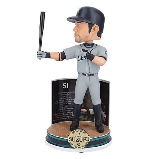 激レア ICHIRO イチロー MLB公式ボブルヘッド　Collector's Bobblehead (記念台座付) / foco