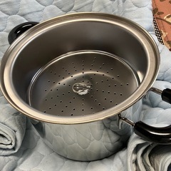 万能　パスタ　蒸し器　　なべの画像