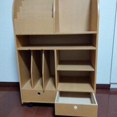 小学生に！収納ラック　ローラー付き　ランドセルなど小学生にピッタリの画像